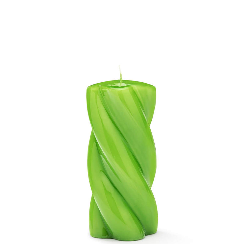 Green Twisted Chunky Candle