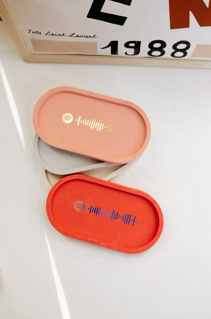 Spotify Personalised Handmade Tray Dish