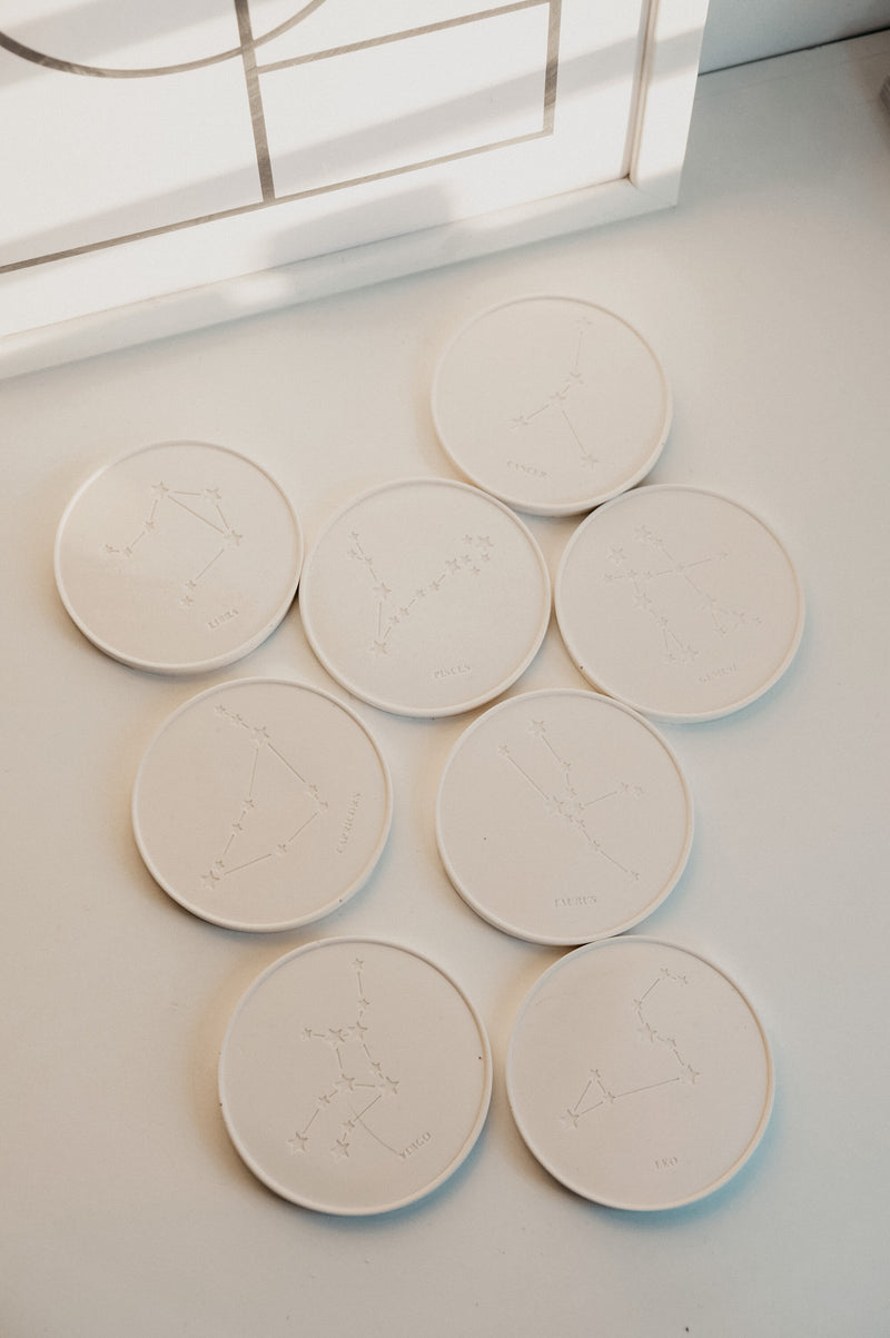 Lene Horoscope Zodiac Handmade Coaster Trinket Tray Dish