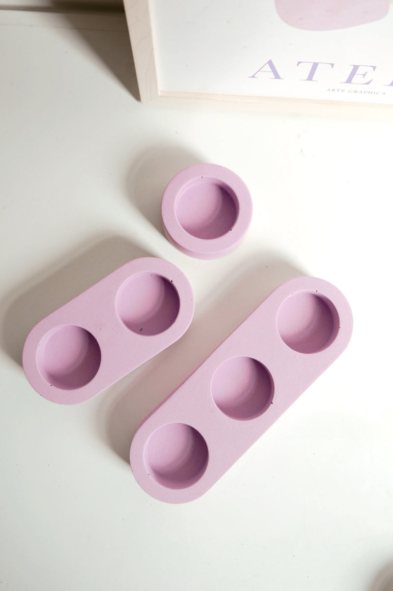Nava Handmade Lilac Tealight Candle Holders