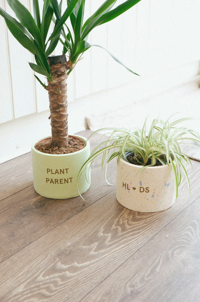 Personalised Concrete In-Door Plant Pot