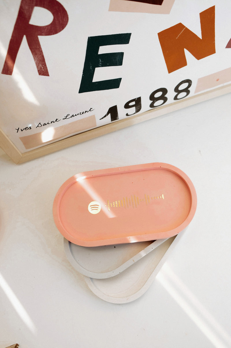 Spotify Personalised Handmade Tray Dish