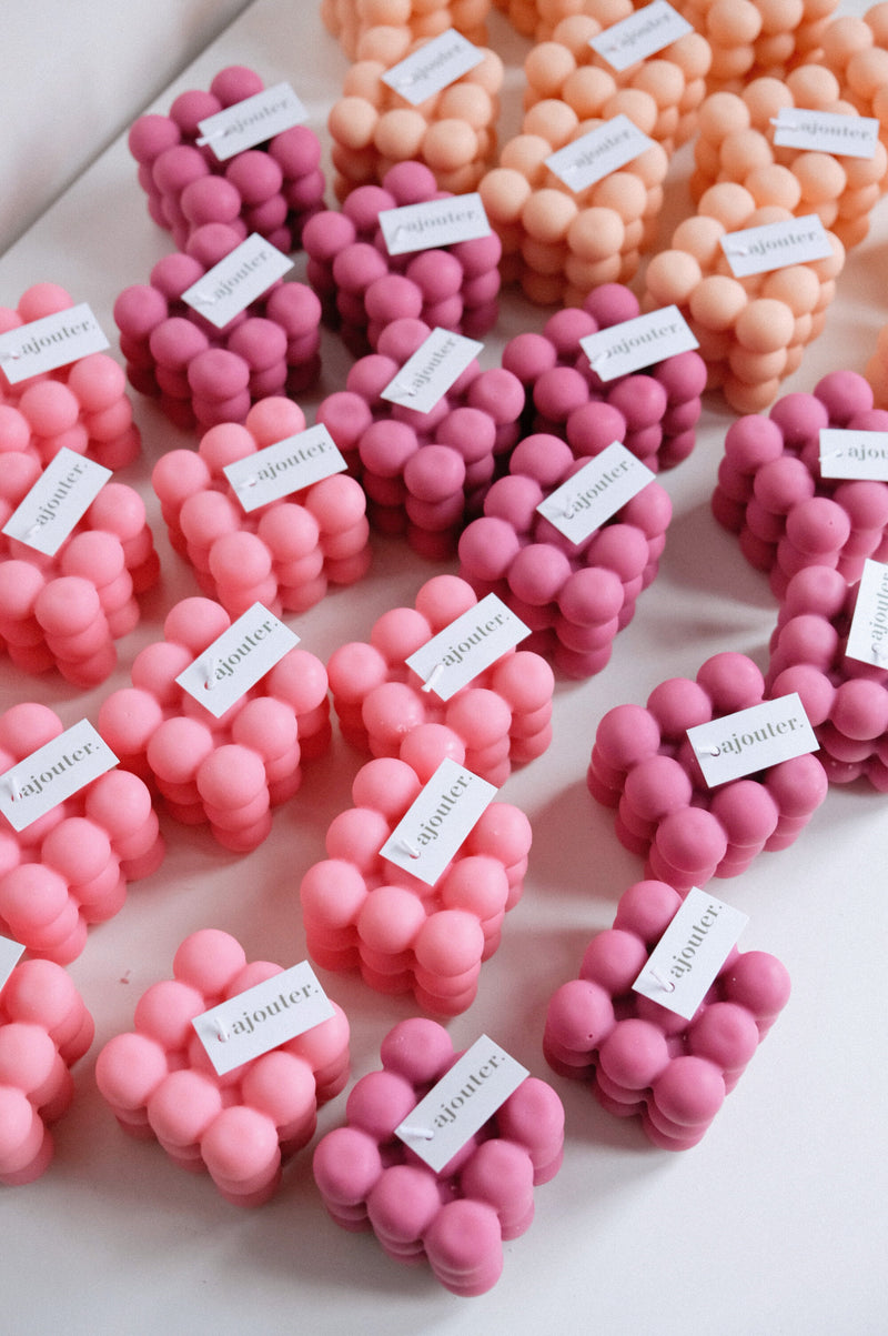 Pink Bubble Vegan Soy Candles
