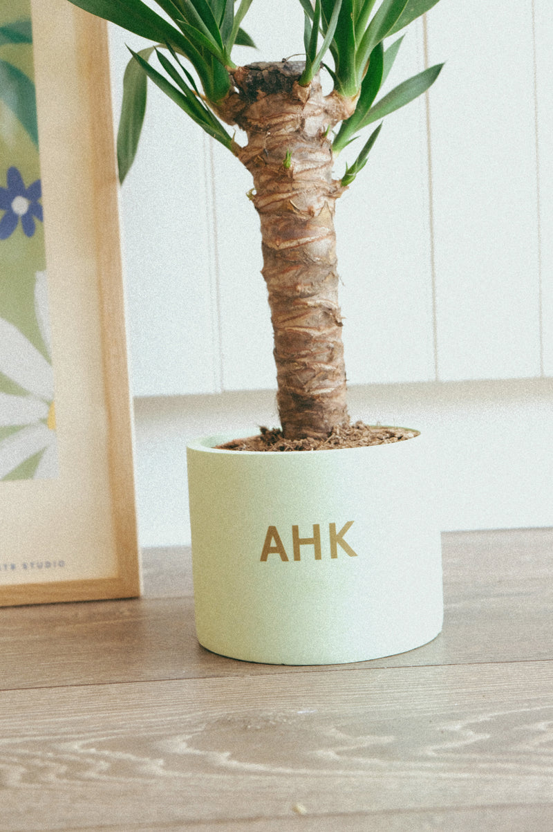 Personalised Concrete In-Door Plant Pot