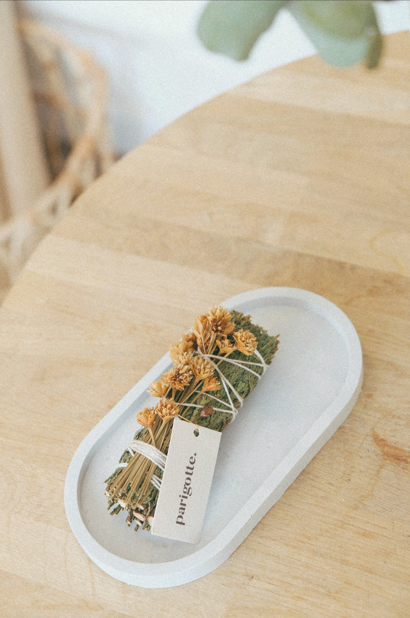 Cedar Smudge and Dried Flowers Sage Stick