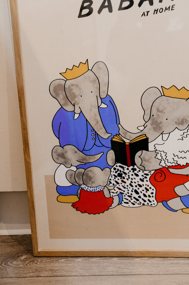 Babar at Home Family Print 50cm x 70cm