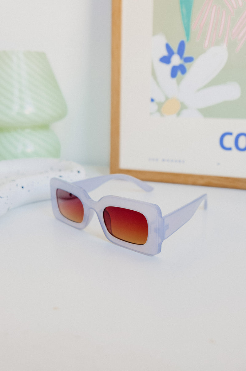 Maggie 80s Style Rectangle Sunglasses