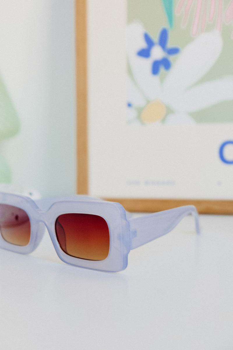 Maggie 80s Style Rectangle Sunglasses