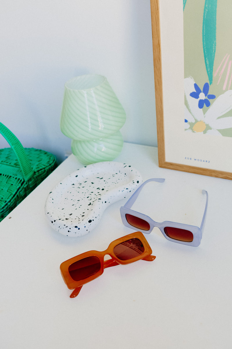 Maggie 80s Style Rectangle Sunglasses