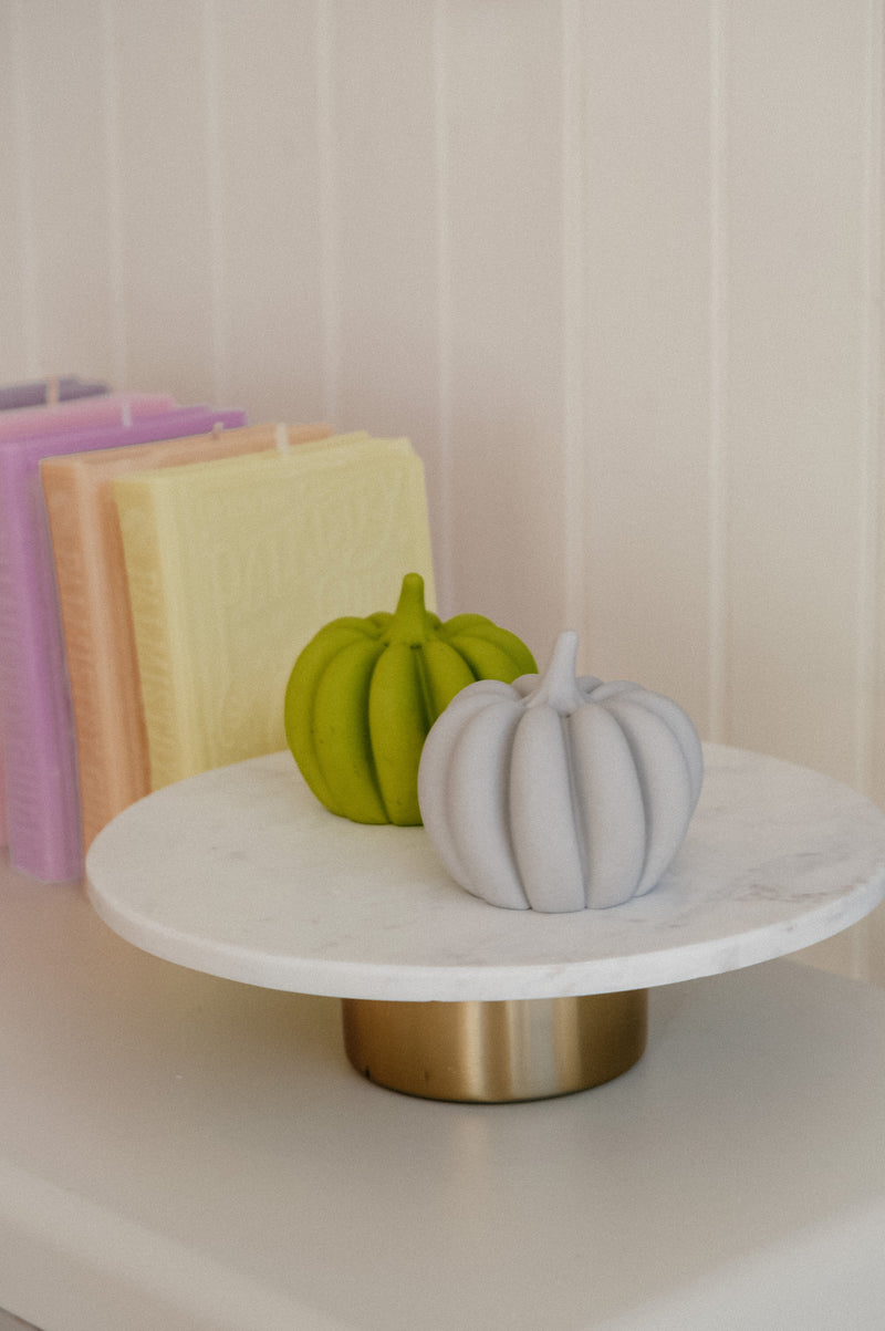 Concrete Pumpkin Handmade Halloween Ornament