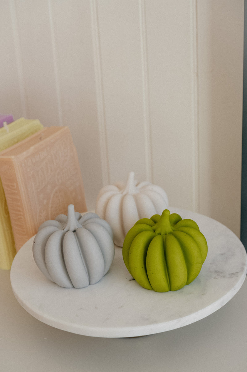 Concrete Pumpkin Handmade Halloween Ornament