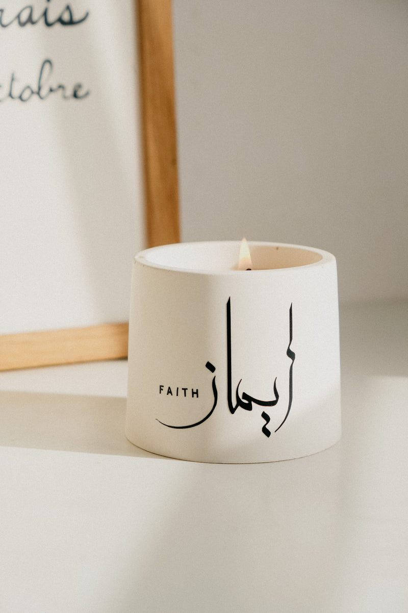 Eid Ramadan Arabic Patience, Taqwa and Faith Candles