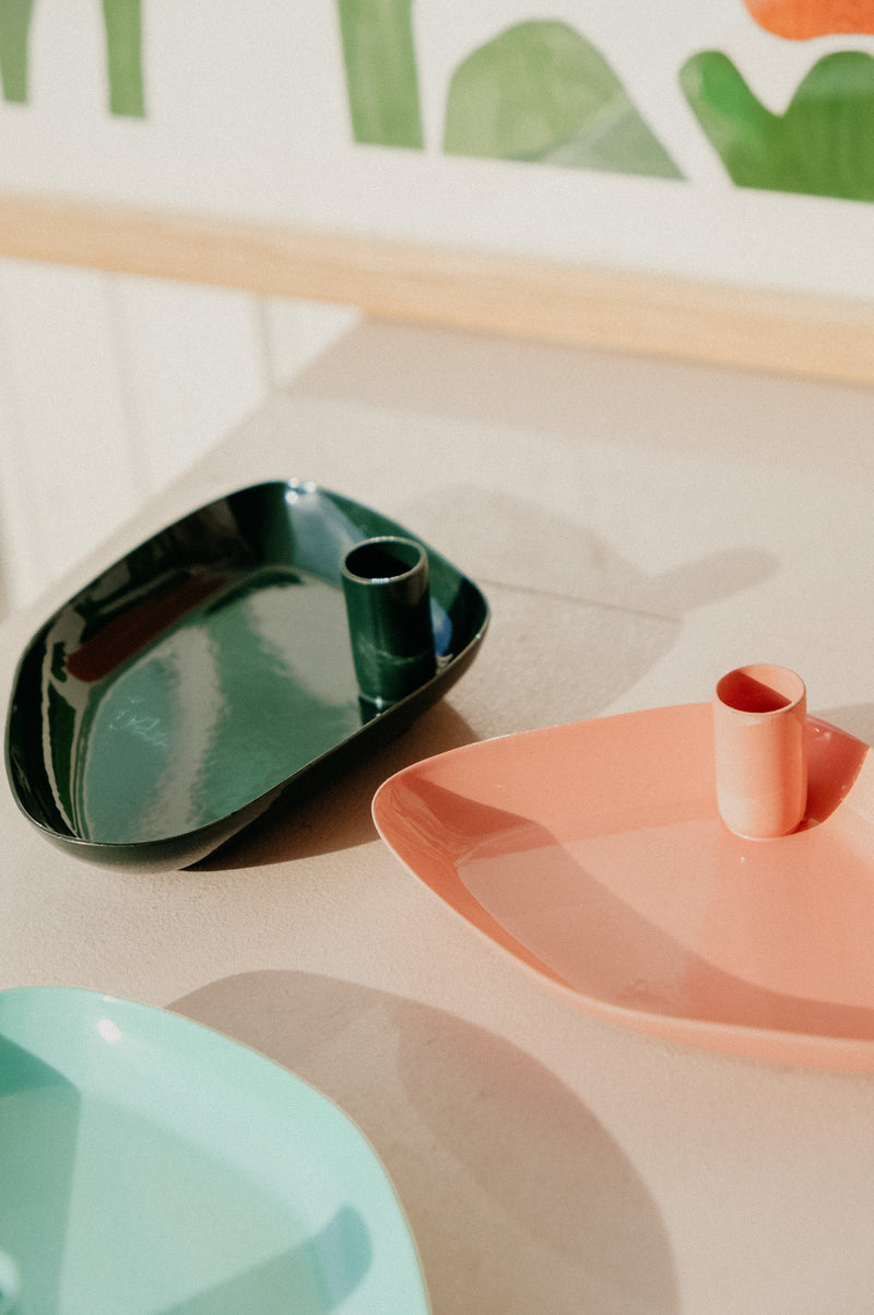 Elvy Candle and Jewellery Plate Dish - available in 3 colours