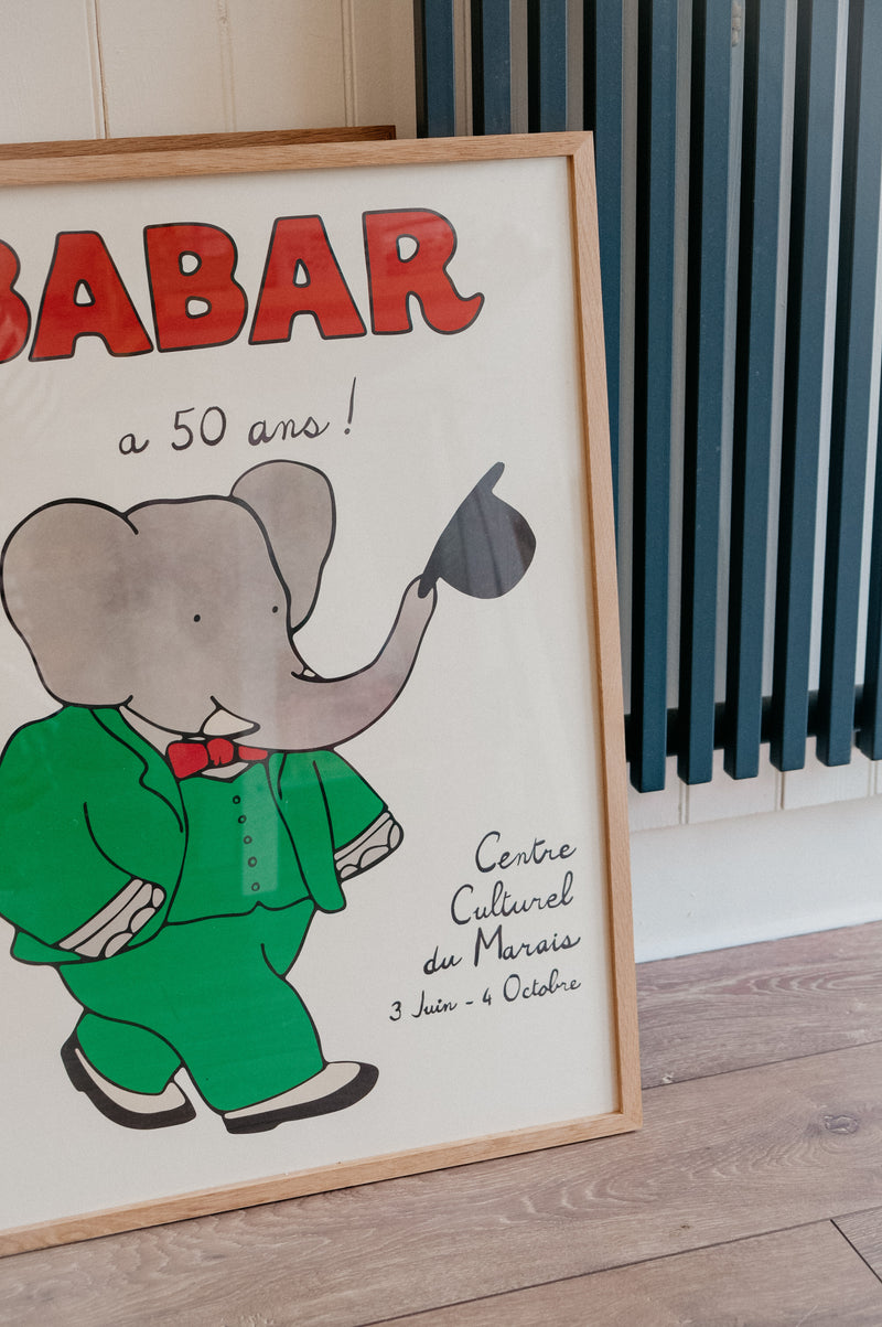 Babar Artwork Print 50cm x 70cm