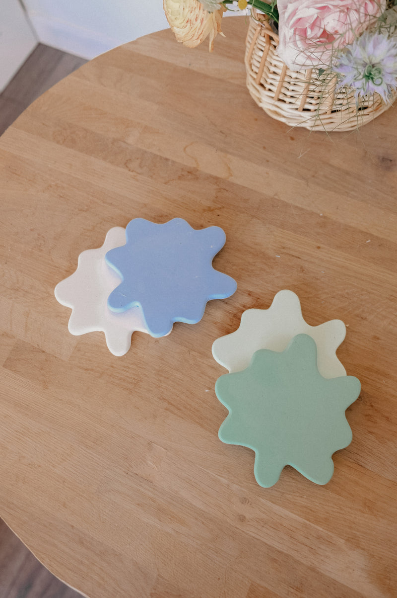 Splatter Handmade Coaster - Pack of 2