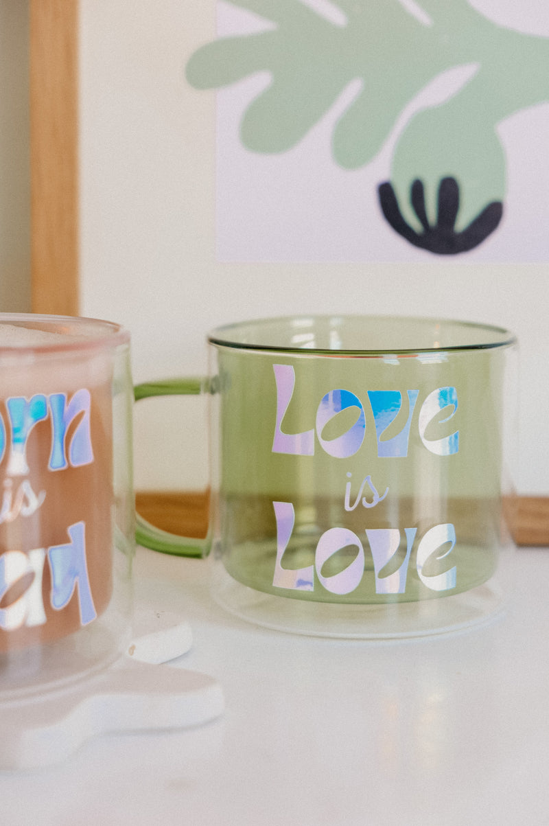 LGBTQIA+ Pride Double Layered Glass Mug