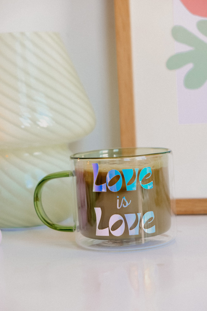 LGBTQIA+ Pride Double Layered Glass Mug