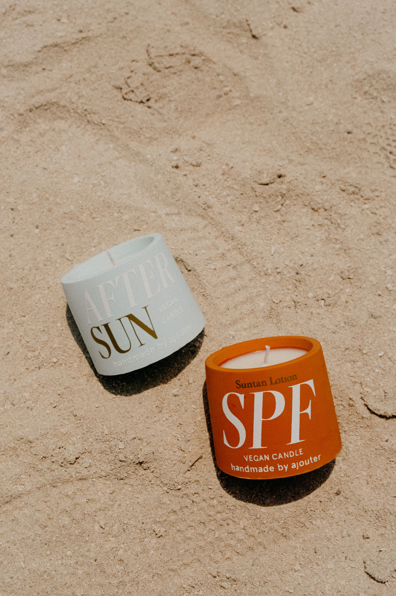 SPF Sun Lotion / After Sun Scented Soy Wax Candle