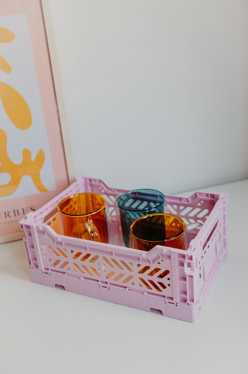 Zoe Round Double Layered Mug  - available in mustard and teal