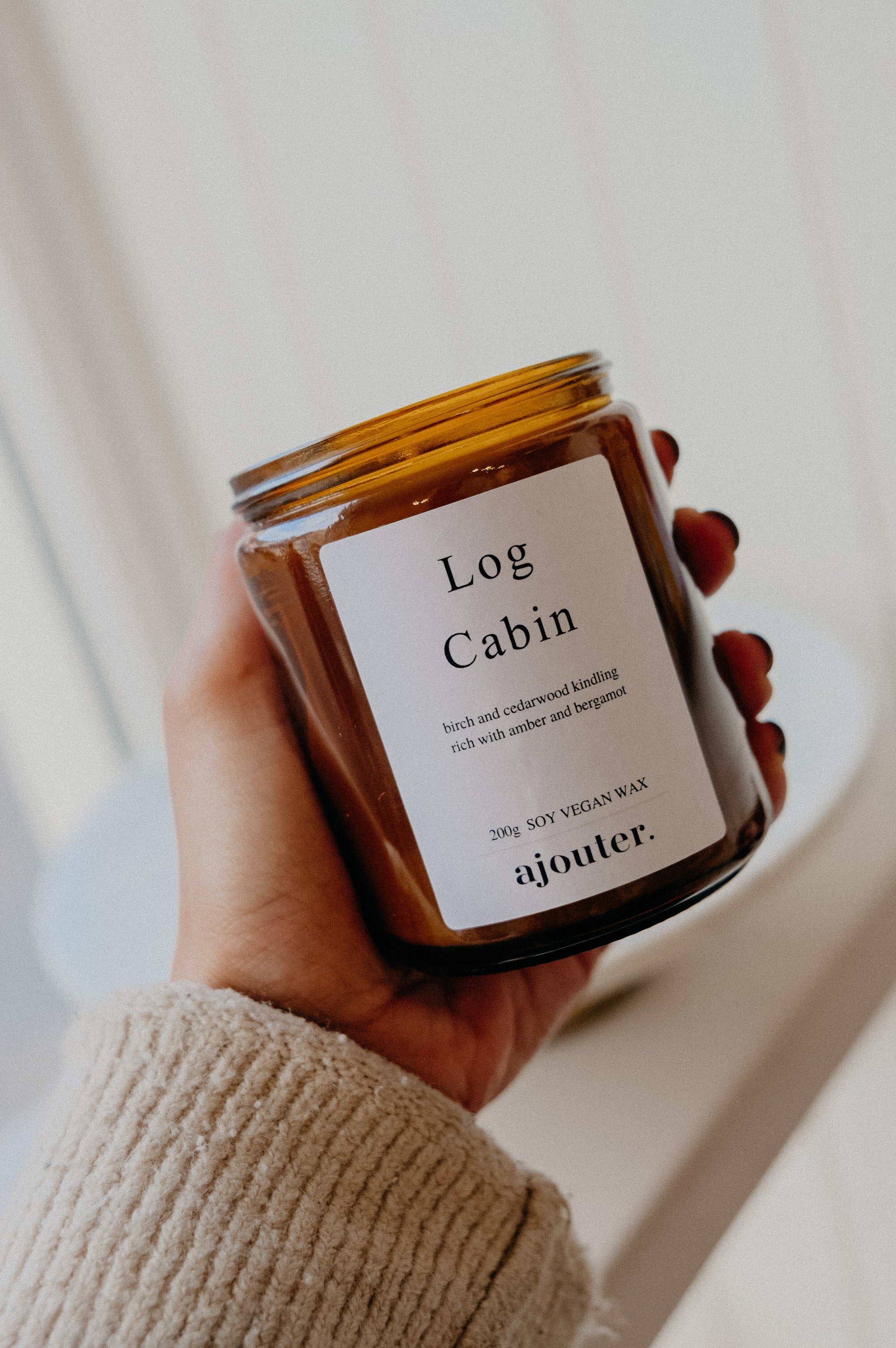 Log Cabin Soy Wax Handmade Candle – Ajouter
