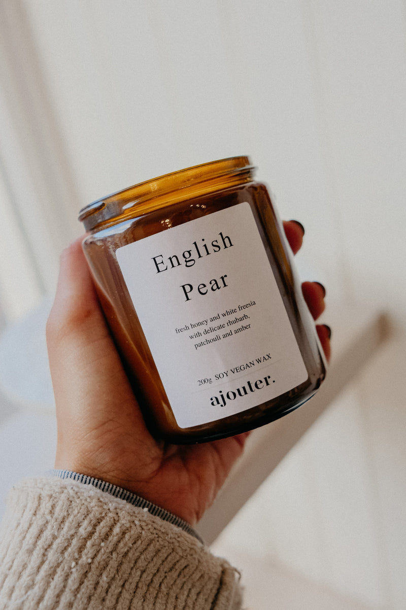 English Pear Soy Wax Handmade Candle