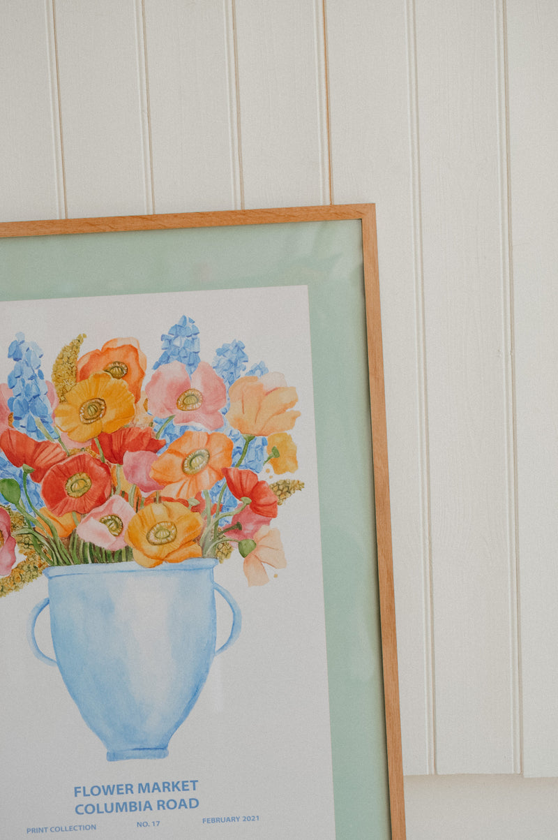 Columbia Road Market Wall Art Poster 50cm x 70cm - Limited Edition