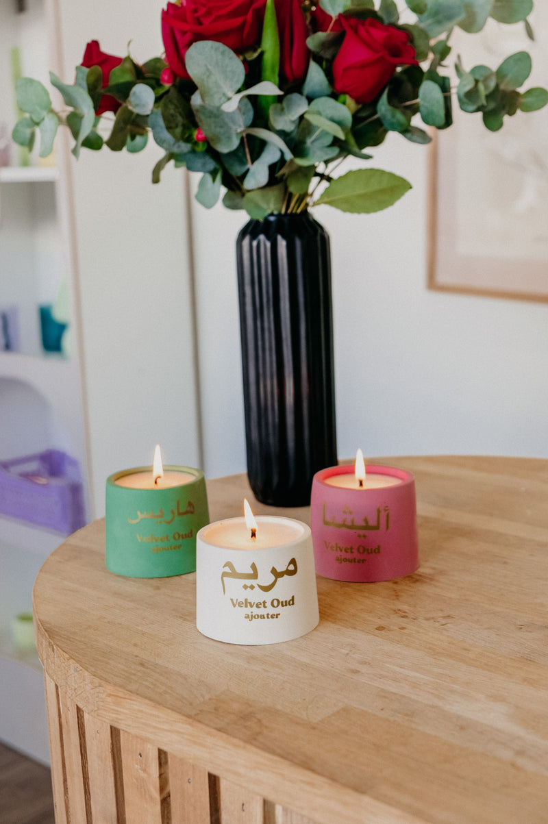 Eid Arabic Personalised Name Scented Candle