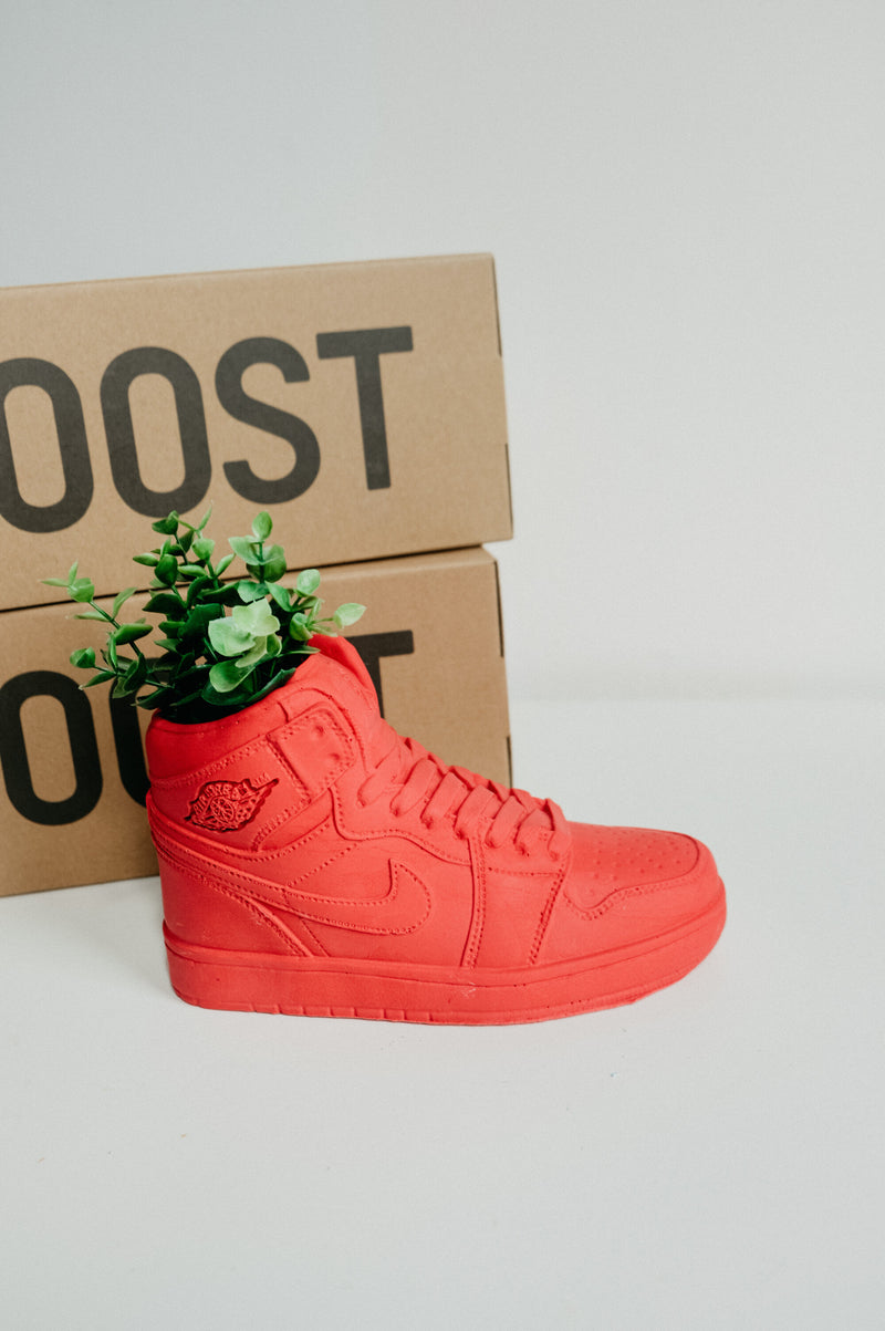 Handmade Basketball Sneaker Trainer Plant Pot Vase