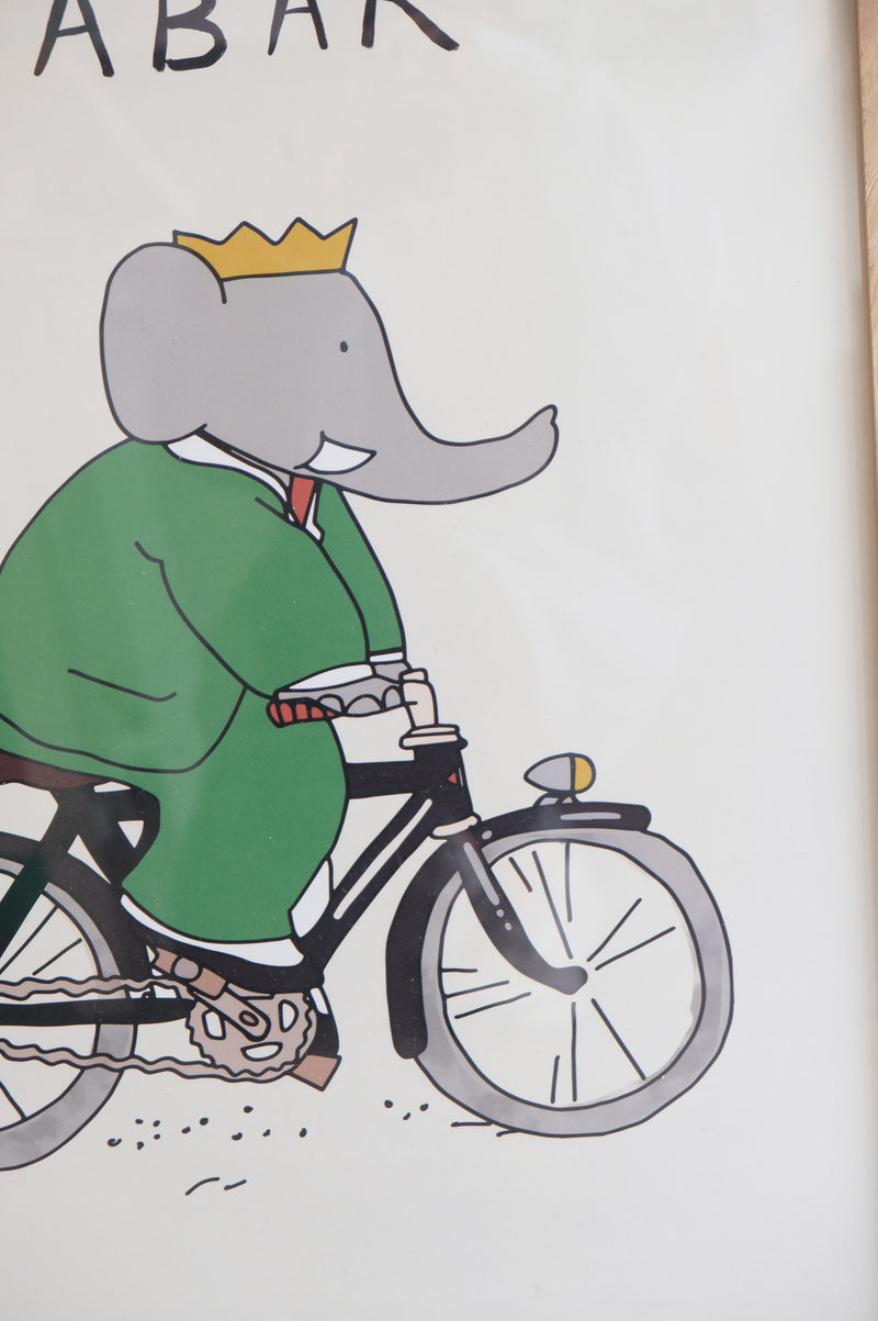 Babar Classic Bike Artwork Print 50cm x 70cm