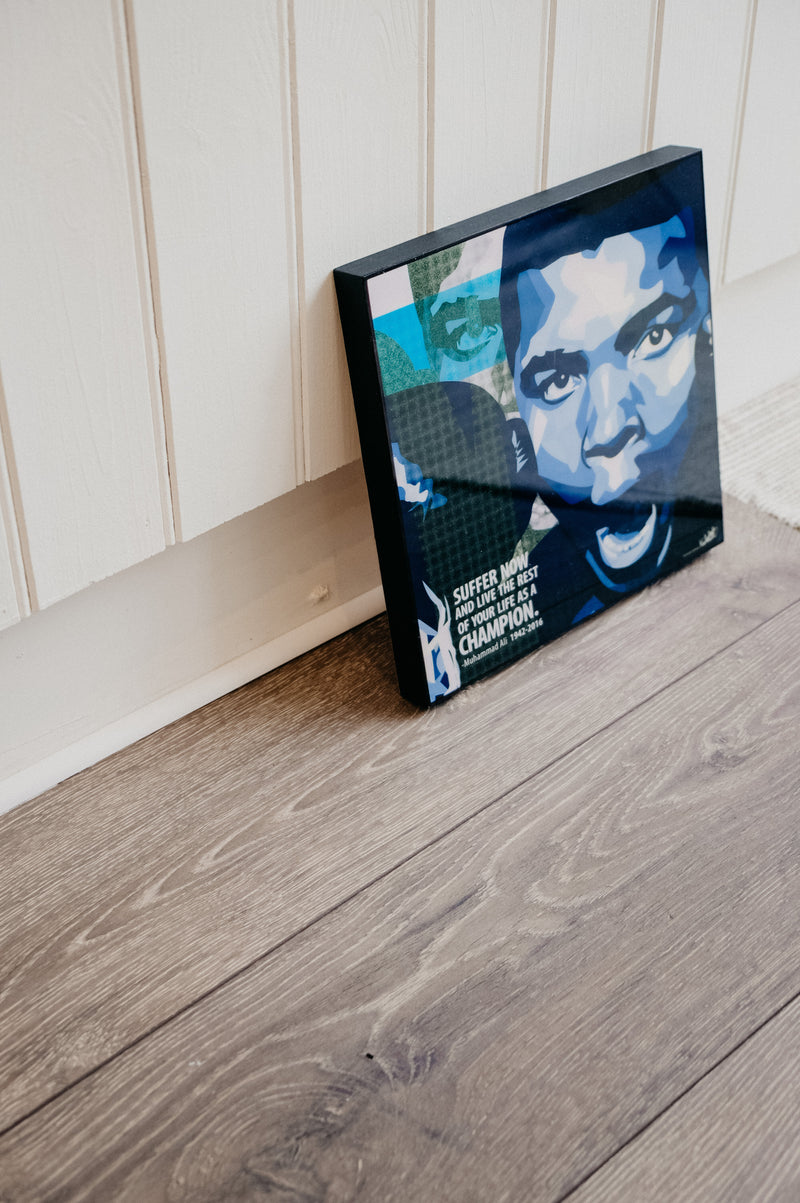 Muhammad Ali Boxer Pop Art Canvas Quote Print