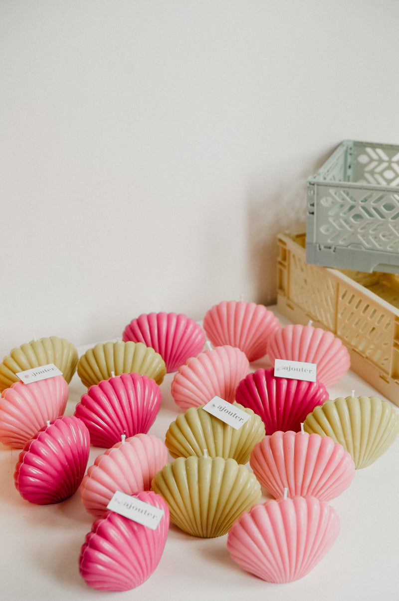 Pink Soy Shell Candle