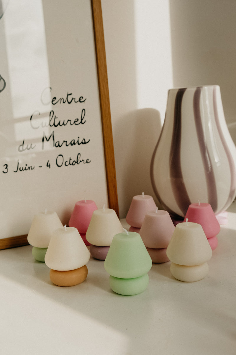 Baby Mushroom Table Lamp Candles