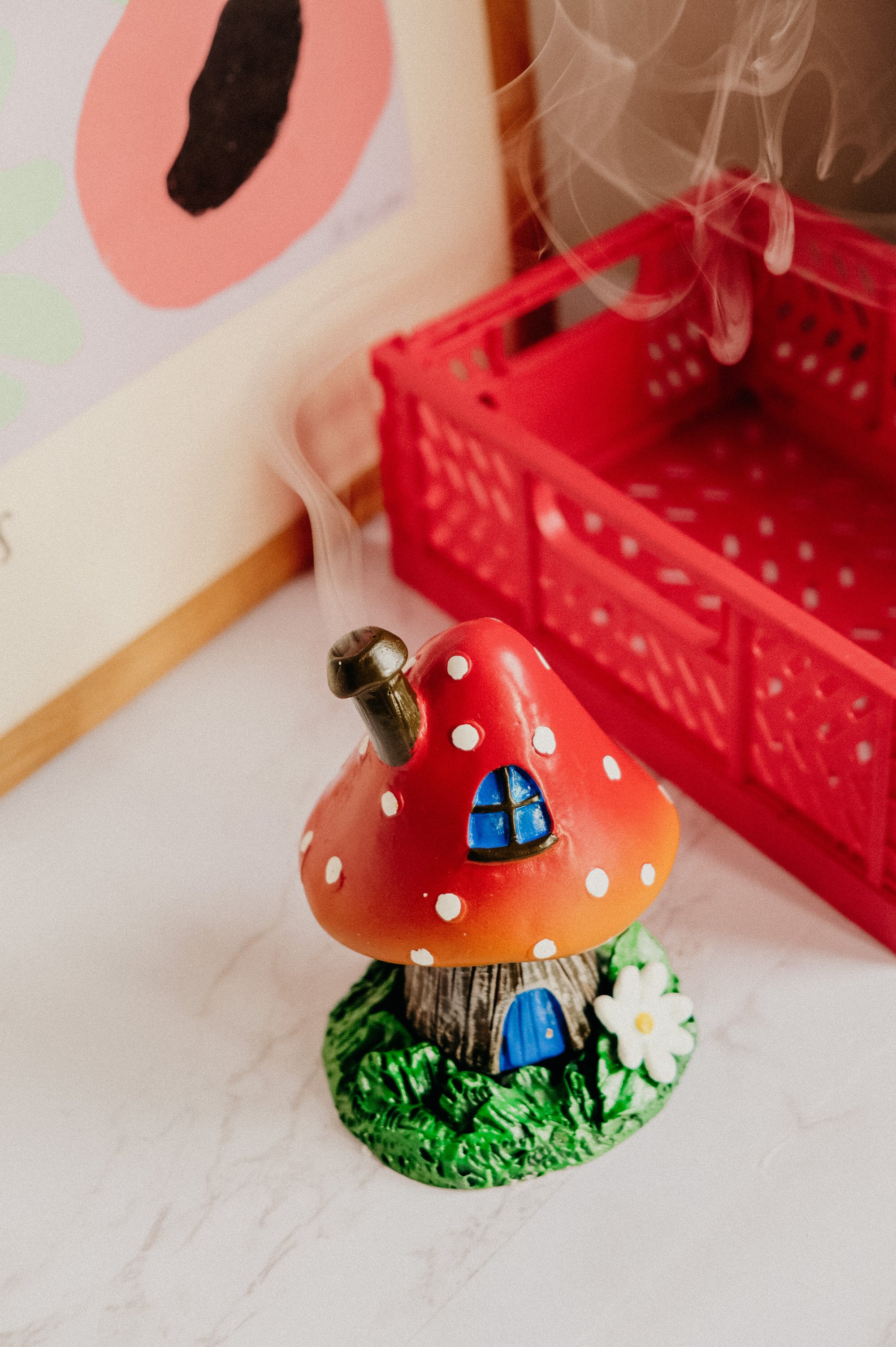 Mushroom House Incense Cone Burner Ajouter