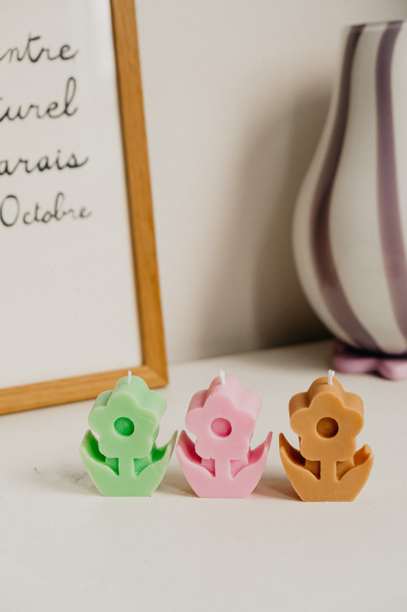 Mini Flower Petal Vegan Soy Candle
