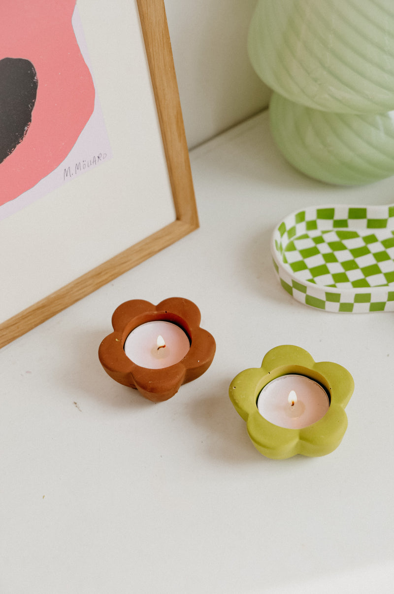 Chunky Flower Tealight Holder