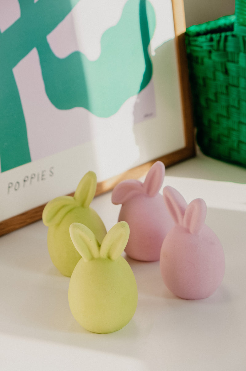 Bunny Ear Concrete Decor - sold as a pack of 2