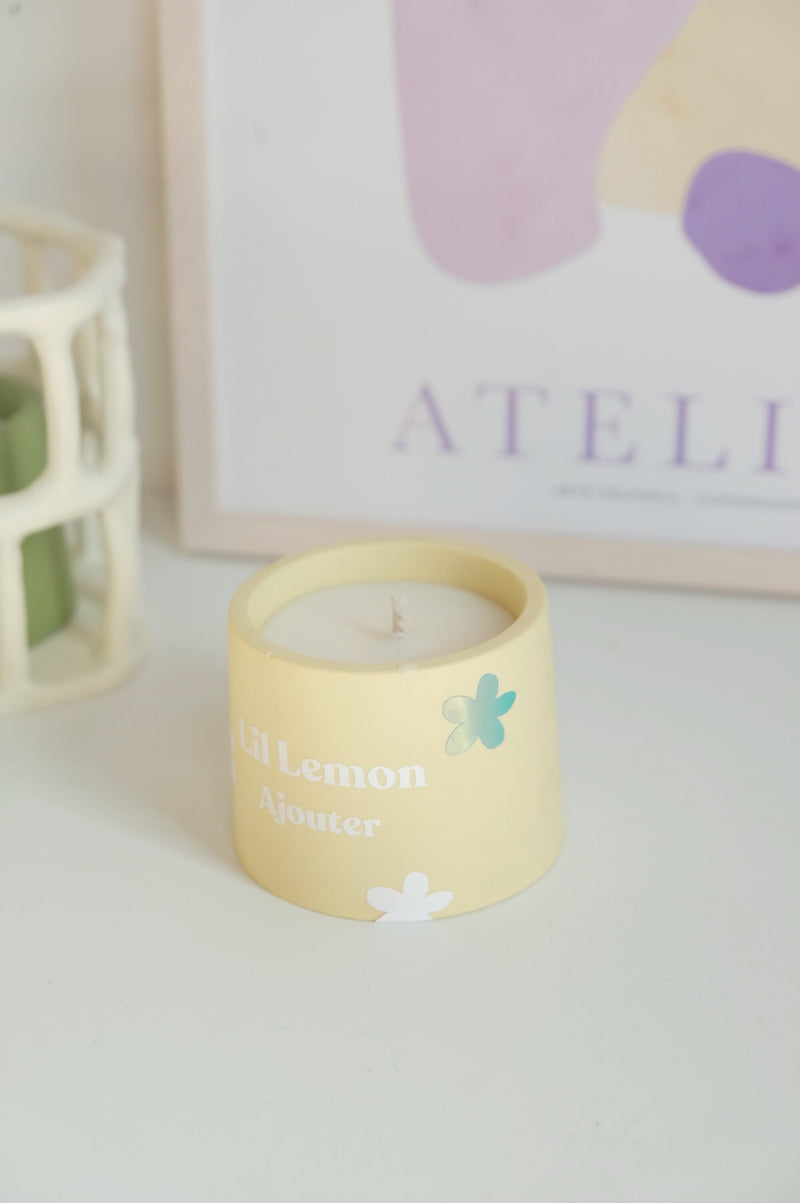 Lil Lemon Cold Press Handmade Vegan Soy Wax Candle