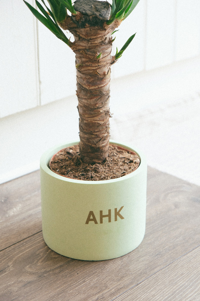 Personalised Concrete In-Door Plant Pot