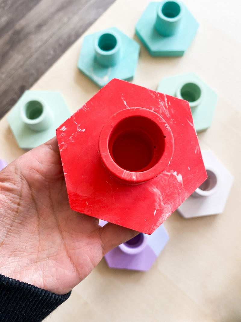 Hexagon Candle Holder