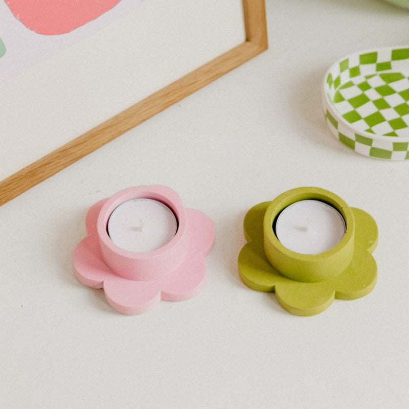 Flower Base Tealight Candle Holder