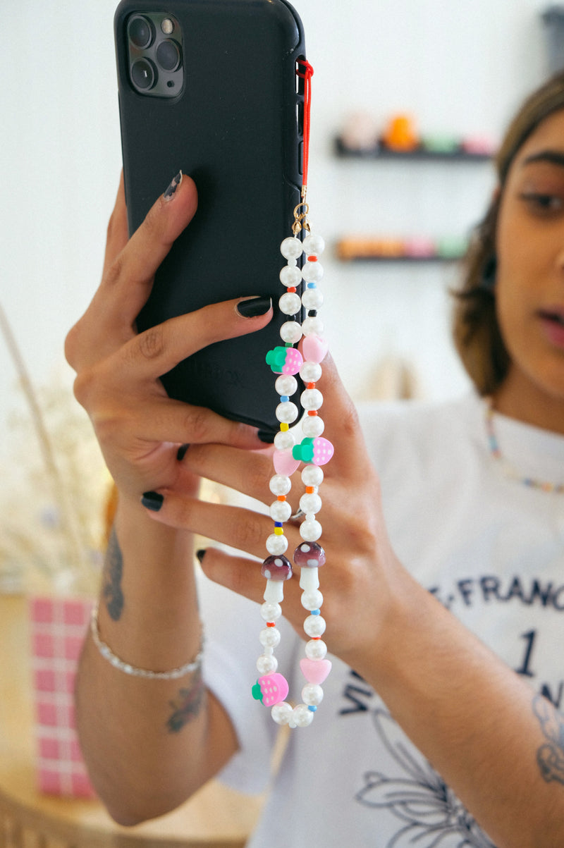 Aja Beaded Pearl Y2K phone / Camera Charm