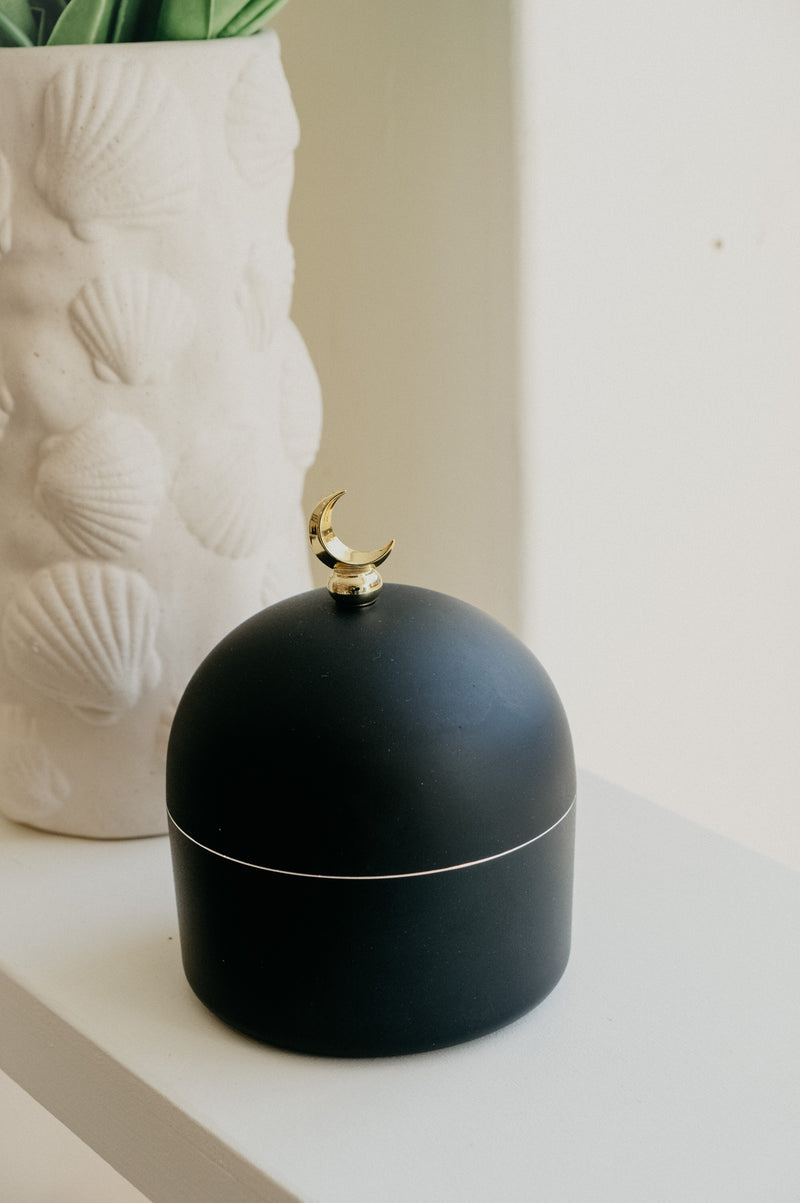 Hanna Gold Moon Black Storage Jar