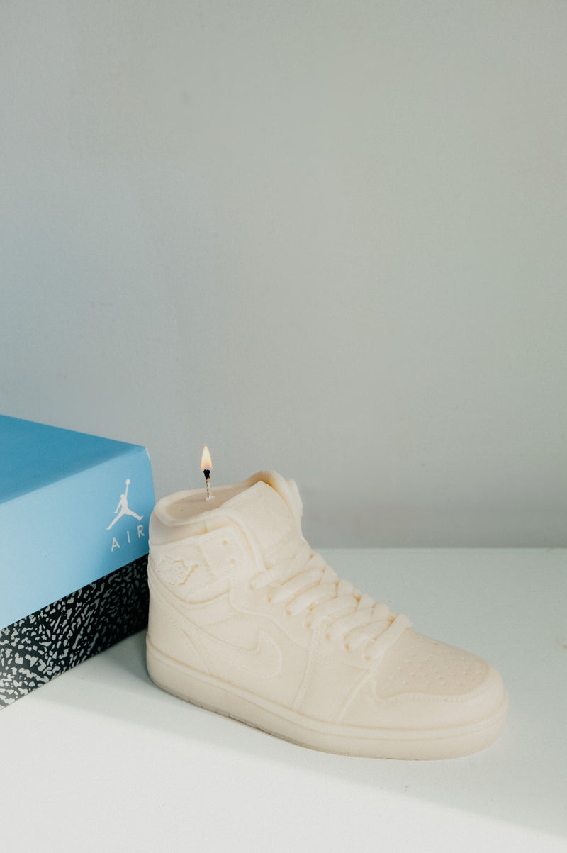 Handmade Basketball Trainer Sneaker Vegan Soy Wax Candle
