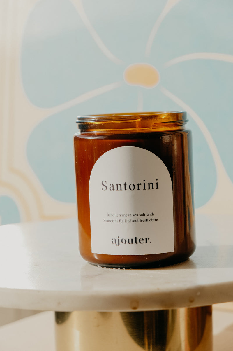 Santorini Sea Salt and Fig Soy Wax Candle