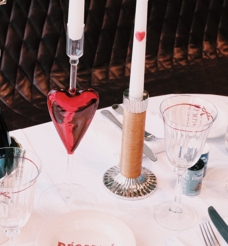 Romance Heart 3D Candle Set of 2