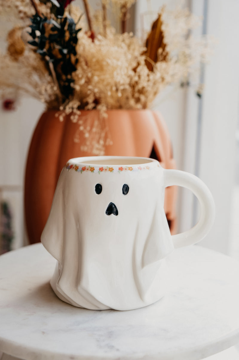 Gracie XL Flower Crown Ghost Mug