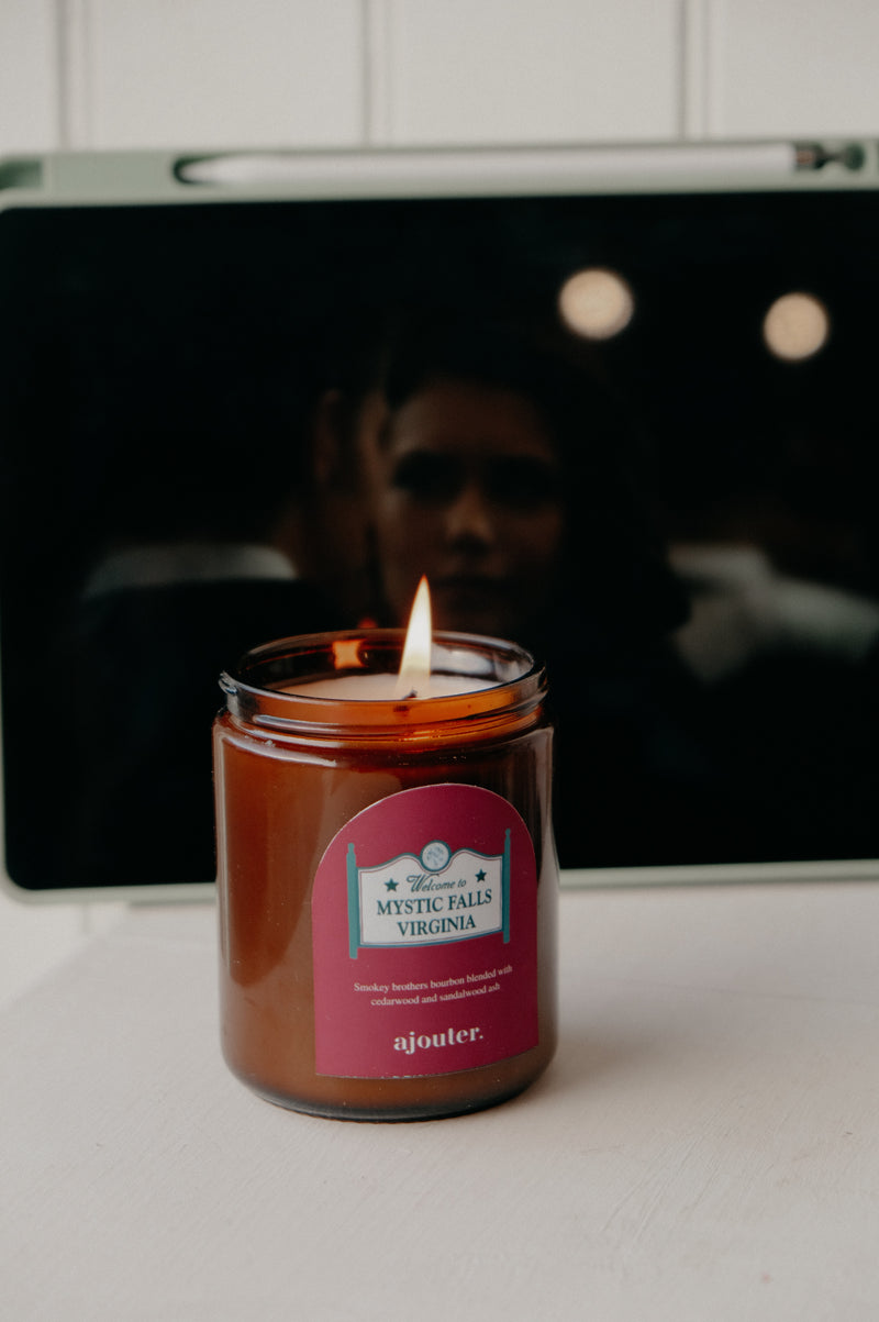 Mystic Falls Vampire Diaries Halloween Autumn Candle