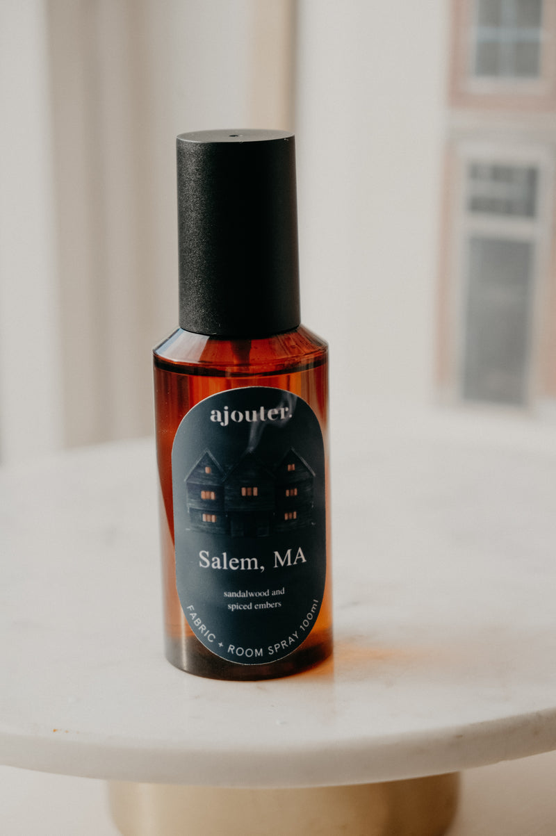 Salem Massachusetts Halloween Autumn Fabric and Room Spray