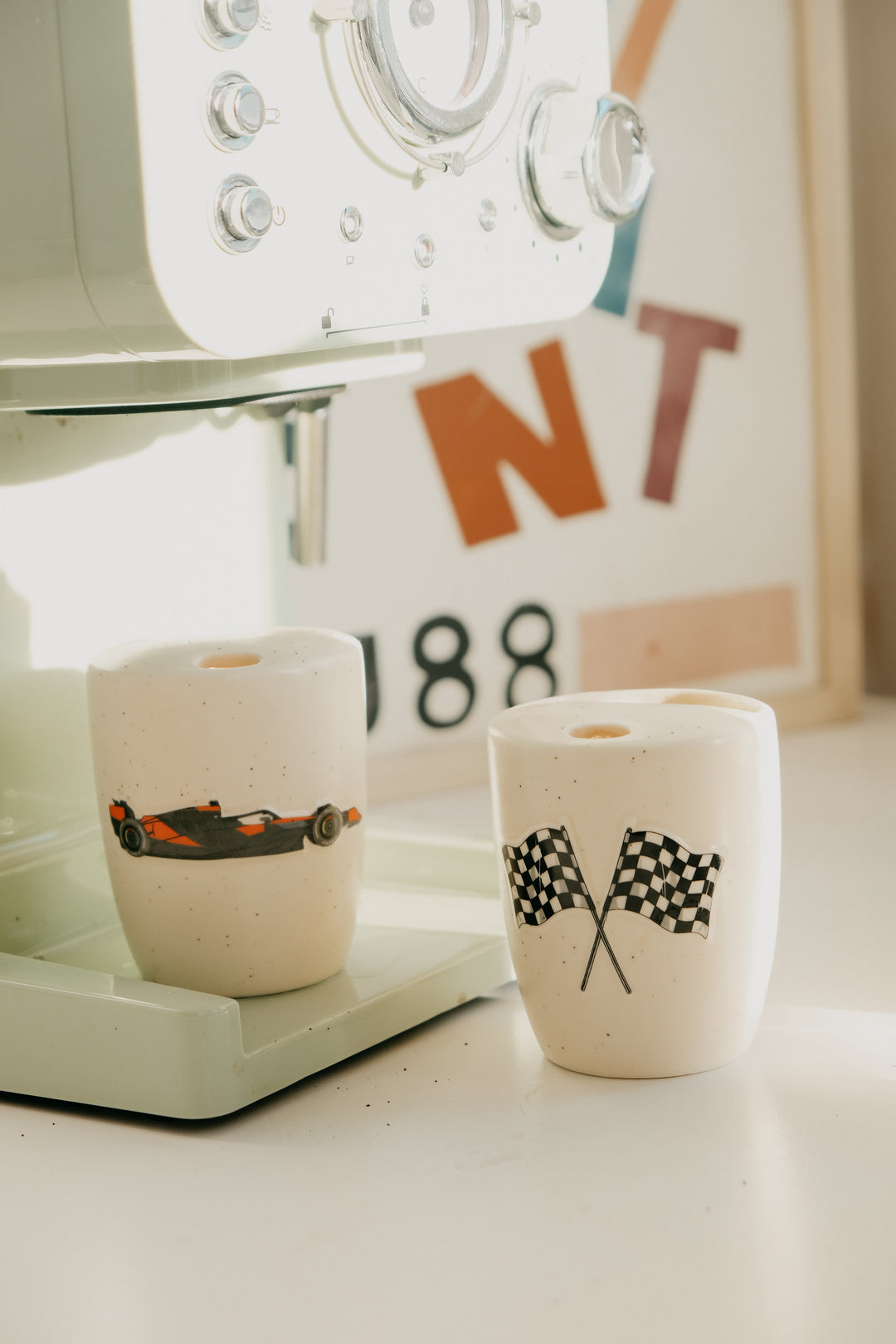 F1 Formula 1 Ceramic To-Go Mugs