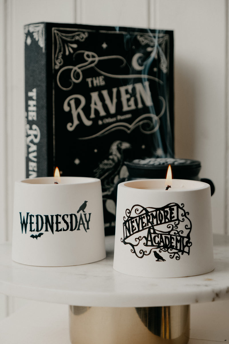 Wednesay Nevermore Handmade Soy Wax Candles - 2 options